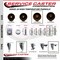 Service Caster 5 Inch High Temp Phenolic 58 Inch Stem Caster Set 2 Total Lock Brakes SCC-TSTTL20S514-PHSHT-58212-2-S-2 - alternate 4